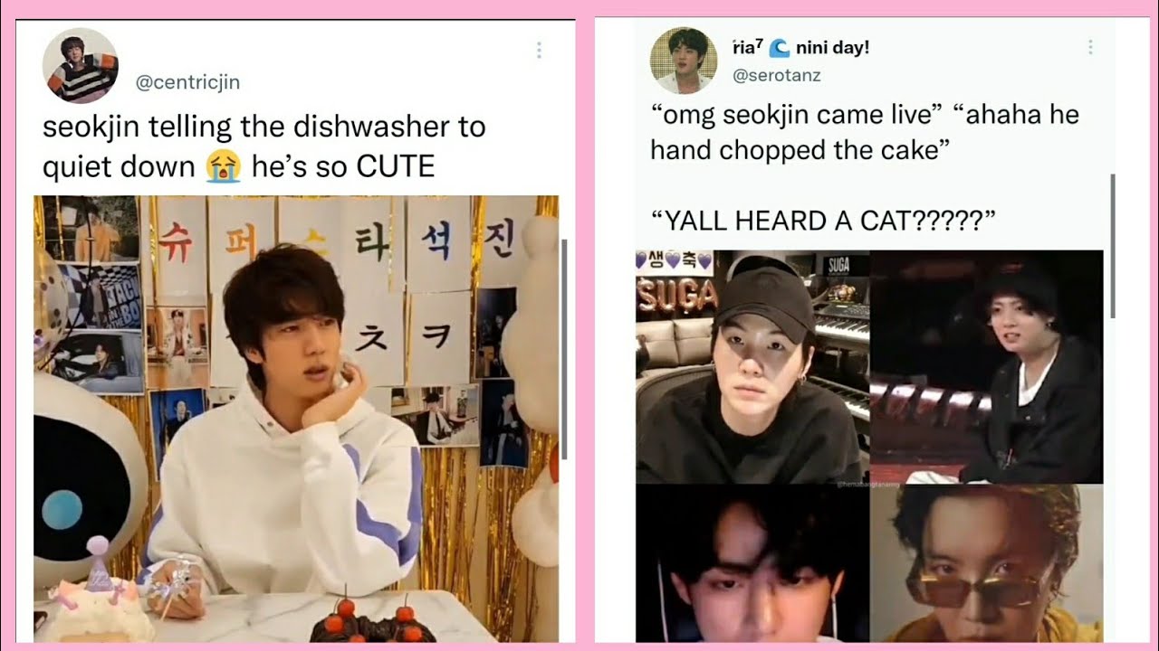 BTS tweets bc Seokjin has a cat?