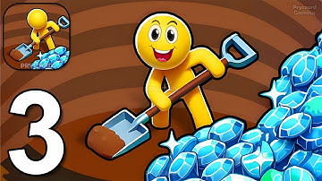 Dig World - Gameplay Walkthrough Part 3 Hole 2 Unlocked, Shovel Upgrade (iOS,Android)