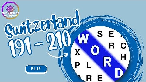Word Search Explorer: Switzerland (Levels 191 - 210) Walkthrough