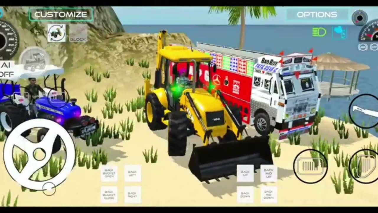 Drive_JCB_and_Uploading_🪨🏗Stone_From_Dumper🌋_ || jcb drive jcb pov drive