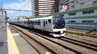 E257系 M-109編成 高尾駅通過 '17.08.12