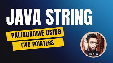 🔥 Java Coding Interview | Palindrome Program Using Two Pointers | Java Interview Series #1