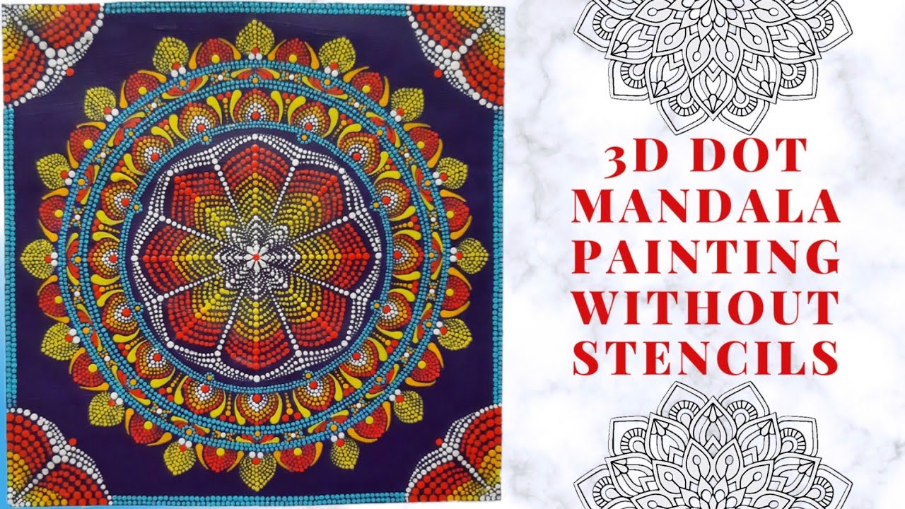 Download 3d Illusion Dot Mandala Painting Without Using Stencils 4 Steps Instructables