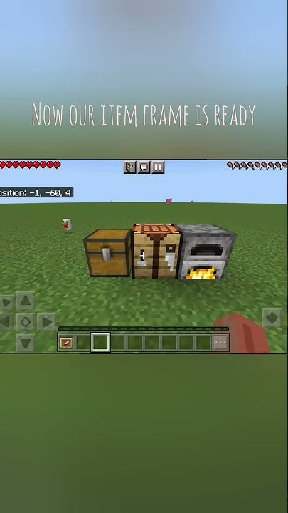 How to make item frame in minecraft Pe/Java (tutorial) #shorts - YouTube