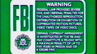 Fbi Warning Screens Green