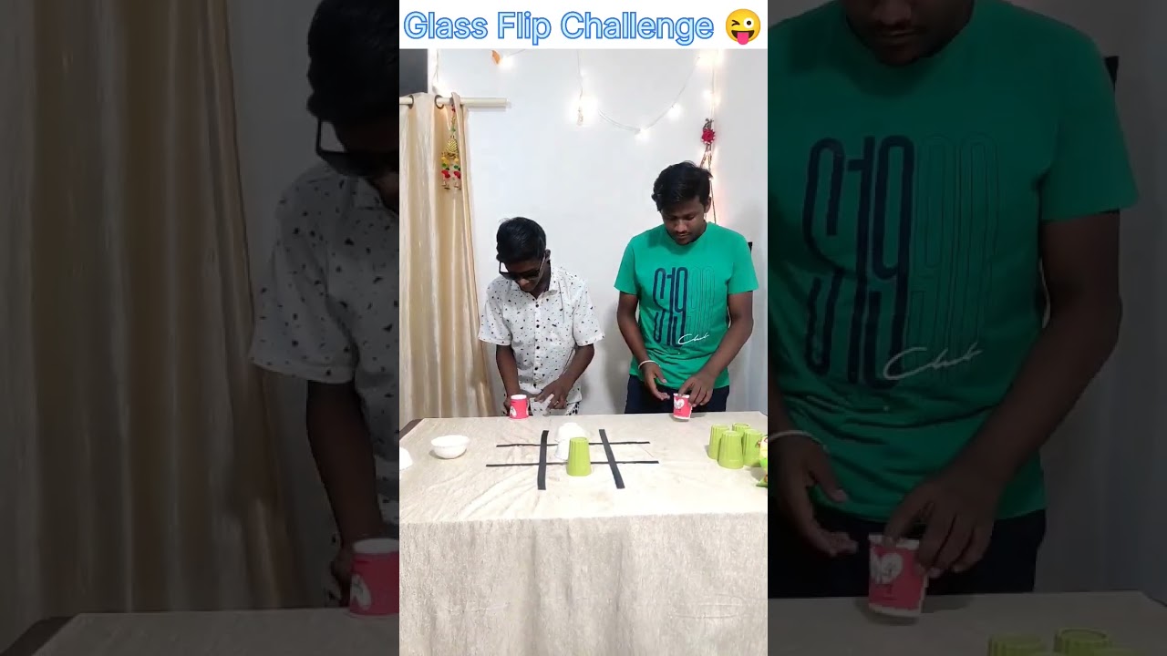 Glass Flip Challenge 😜