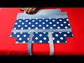 DIY안입는 바지로"명품백"을 만들어요!/폴카닷 지퍼드 토트백/make a "luxury bag"/polka dot zippered tote bag