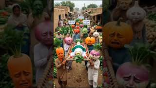 Radish Funeral Procession مولی کا جنازہ 🥹🥹🥹 #ai #aistory #aivideo #ytshorts #hindi #youtubeshorts