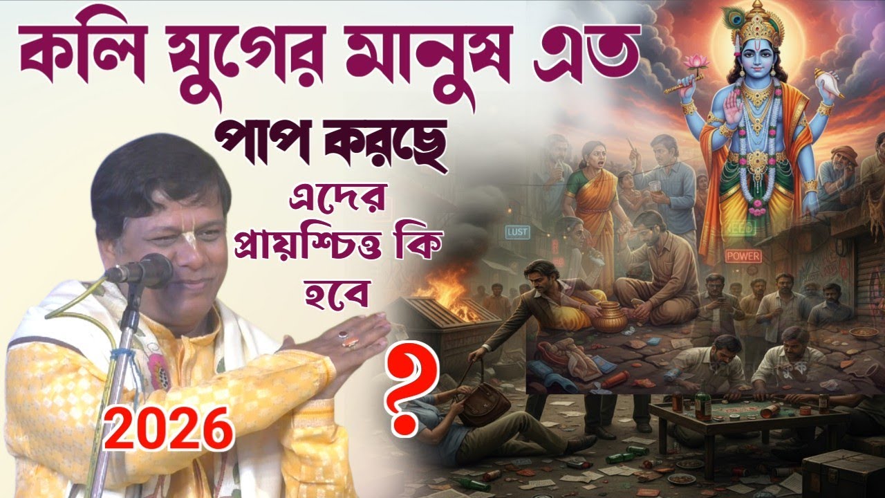 কলি যুগের মানুষ এত পাপ করছে এদের প্রায়শ্চিত্ত কি হবে ? [sumon bhattacharjee kirtan]