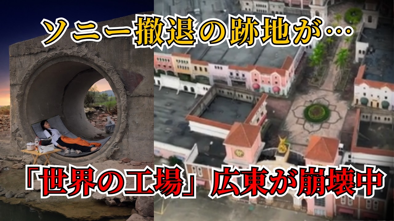 【現場映像】ソニーとキヤノンが去った後の広東省｜中国経済崩壊のリアル