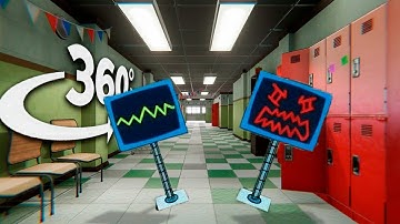360° My Sprunki OC: Karen - In YOUR School | 4K VR 360 Video  (from SpongeBob Squarepants)