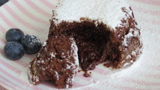 Super chocolate lava cake ingredients: - 2/3 cup (120 g) dark
chocolate, 1/2 (100 butter, 3 eggs, sugar, 3/4 flour...