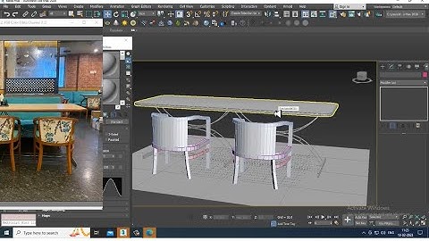 3DsMax Tutorials, Tutorial on 3D Modeling a Stylish Dining Table & Chair in 3dsmax ( Part 2)