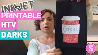 Printable Heat Transfer Vinyl for Dark Fabric for Beginners - YouTube