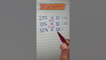 Trick to solve basic percentage questions #mathtricks  #math #maths #ncert