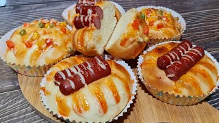 RAHSIA ROTI SOSEJ GEBU & LEMBUT SAMPAI KE ESOK | Cara Buat Roti Ala² Bakery