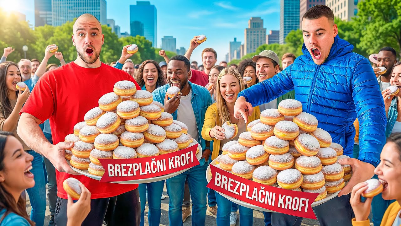 BREZPLAČNO DELIMO KROFE 🍩 (Reupload)