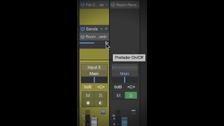 Prefader On/Off Switch #StudioOneMinute #Shorts