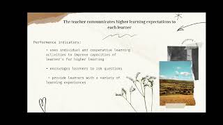 Domain 2 The Learning Environment