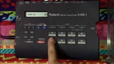 Roland MS-1 Digital Sampler, sampled phrases playing