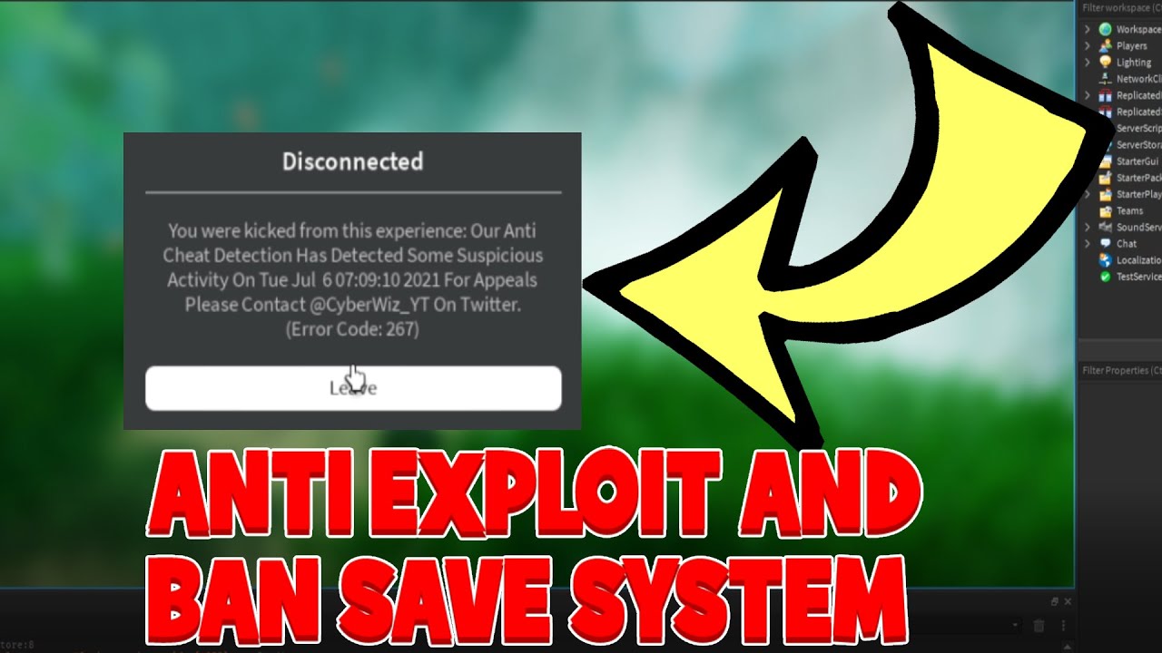 Ban system. Anti Roblox. Бан Саве.