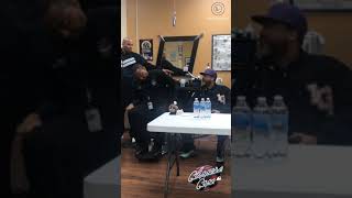 Clippers and Cops at Upscales Barbershop