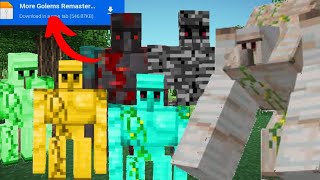 Minecraft But Golems Are Custom | Mod Link | in  Hindi | Knite X screenshot 1