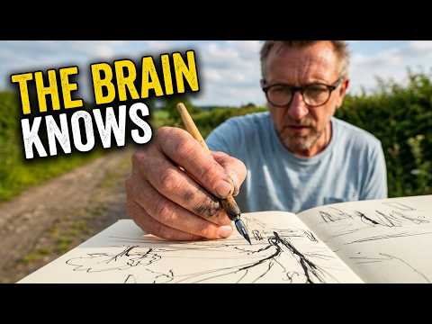 Sketching loose en plein air in Northumberland