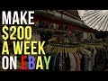 How to Make $200 a Week Selling on eBay ( Thrifting Used Pants )