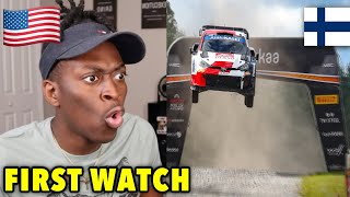 American Reacts Best of WRC Rally Finland 2022  Crashes, Action and Pure Sound