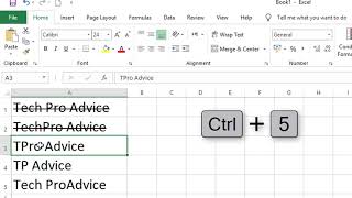 how to apply strikethrough in excel