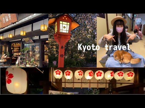 【日本旅遊 】 vlog ｜ 京都 河原町 豆柴咖啡廳 平野神社夜晚超美｜ 旅行