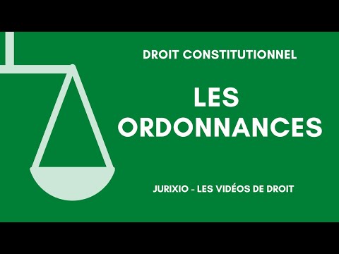 Vidéo: Une ordonnance peut-elle être promulguée ?