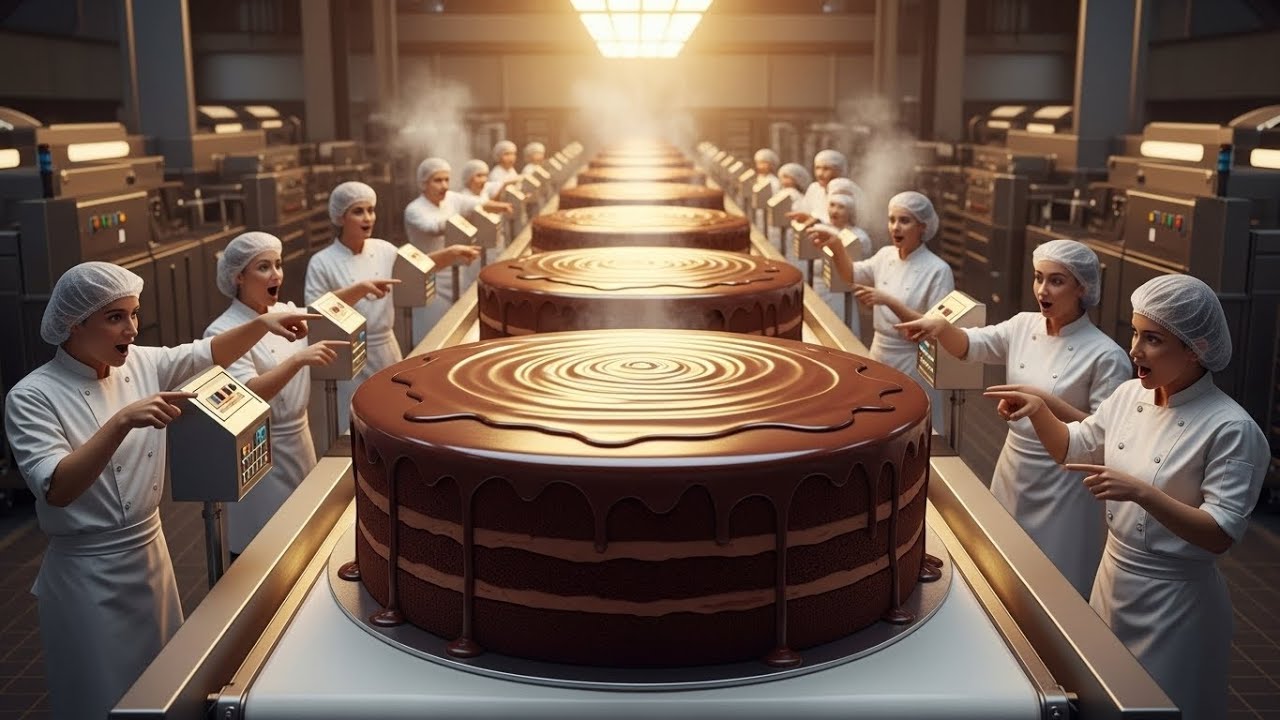 Inside a Massive Cake Factory | How Millions of Cakes Are Made Automatically (Full Process)