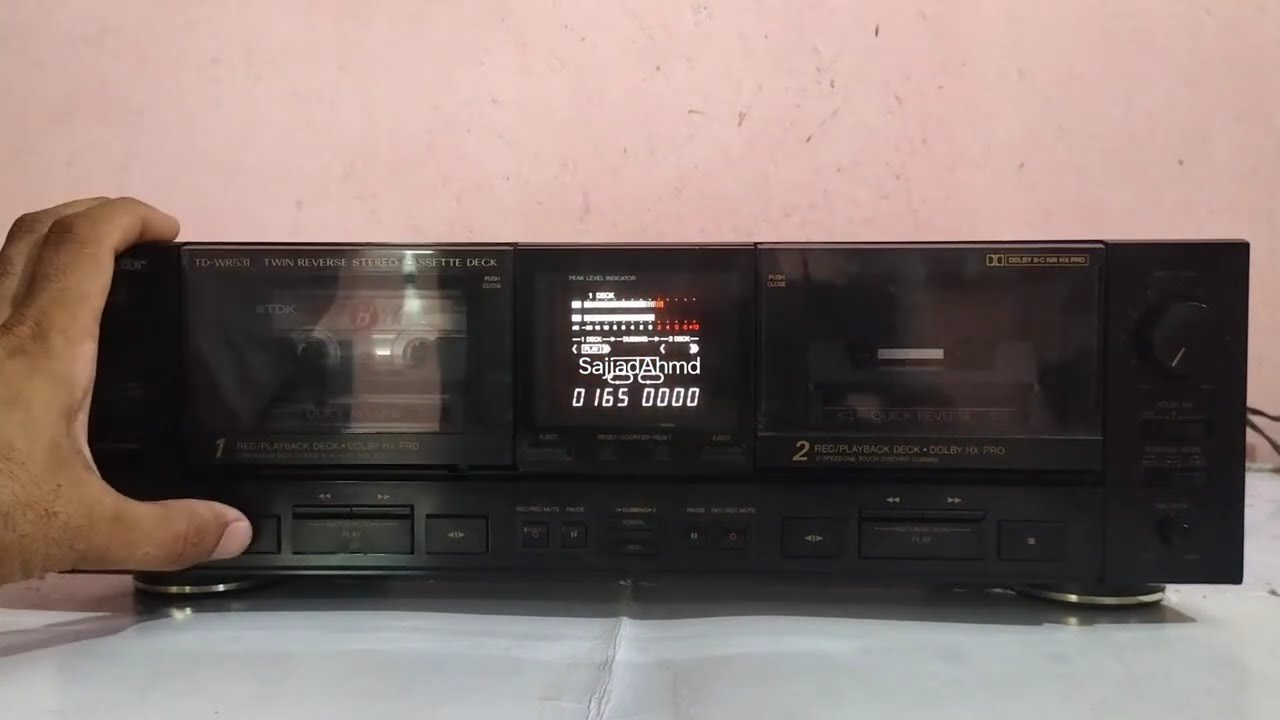 Victor TD-WR531 nice double cassette deck. - YouTube
