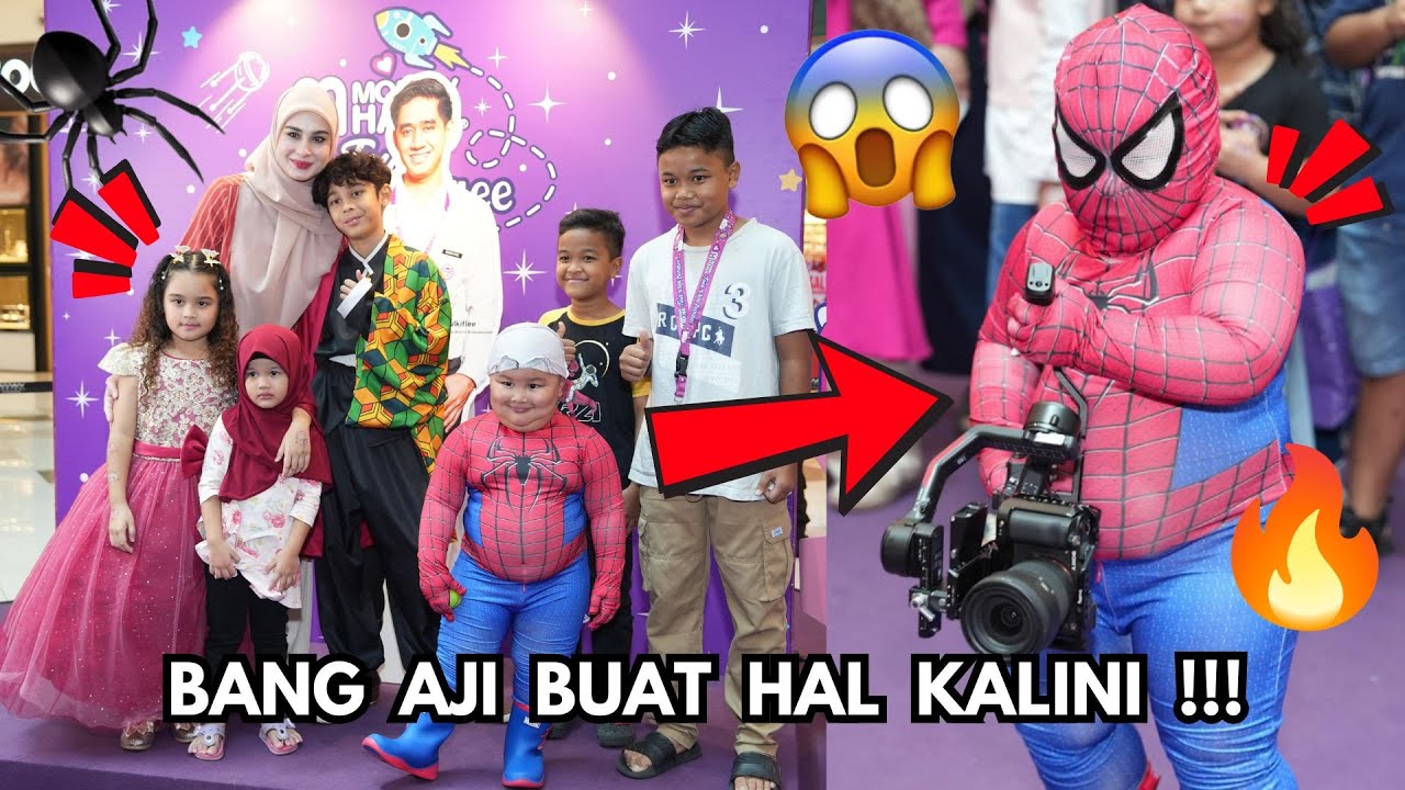 ALAMAK 😱‼ SPIDER AJI DATANG MOMMYHANA TOUR X AQILZULKIFLEE DI AMAN CENTRAL LAH 🤯 - EPISODE 3