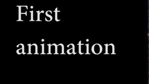 Physic based animation first video