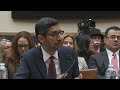 Google CEO Sundar Pichai grilled by lawmakers on data privacy and political bias