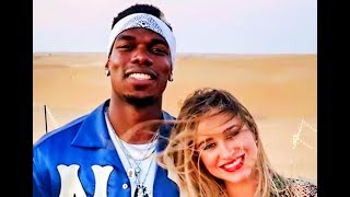 Paul Pogba and his girlfriend Maria Salaues