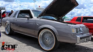 LS Powered Grey Buick Regal on 22" Chrome Spokes and Vogue Tires
