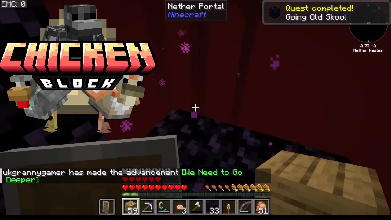 Chicken Blockd Java Minecraft ChickenBlock (java) EP 11 In and out the nether edition ...