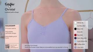 DA1001MP Cristal, Leotard with straps