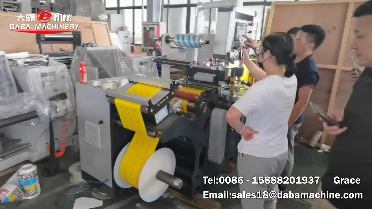 DBMQ320H high speed flatbed die cutting machine YouTube