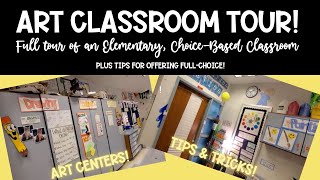 Elementary Art Classroom Tour! | Choice-Based Art Education