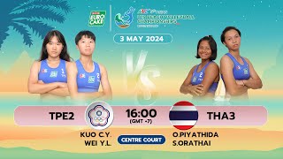 TPE2 - THA3 / Round 16 / Women /Asian U19 Beach Volleyball 2024