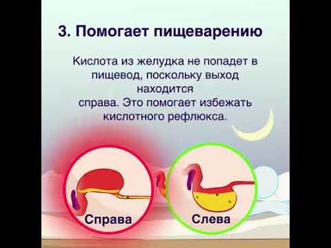 На каком боку желательно  спать, чтобы не было изжоги?