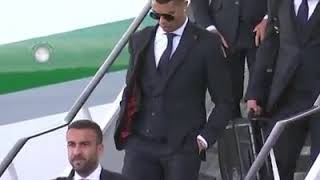 Cristiano Ronaldo's arrival in Russia