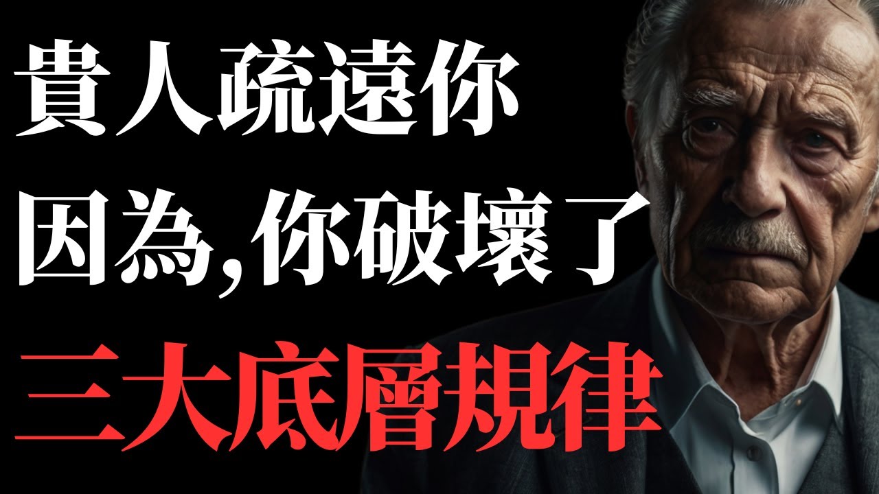 【人性心理學】貴人為什麼總在熱戀期後，刻意的疏遠你？這背後，並非簡單的人情冷暖，而是三條隱藏在人性深處，支配著一切社會關係的底層規律。