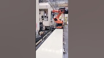⚙ Robot Track Motion Test with KUKA Integration#evsrobot #track #rail #factoryautomation #robot