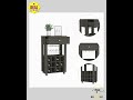 NEW Bayamon Bar Cart – Contemporary Wine &amp; Glass Storage with Drawer and Casters